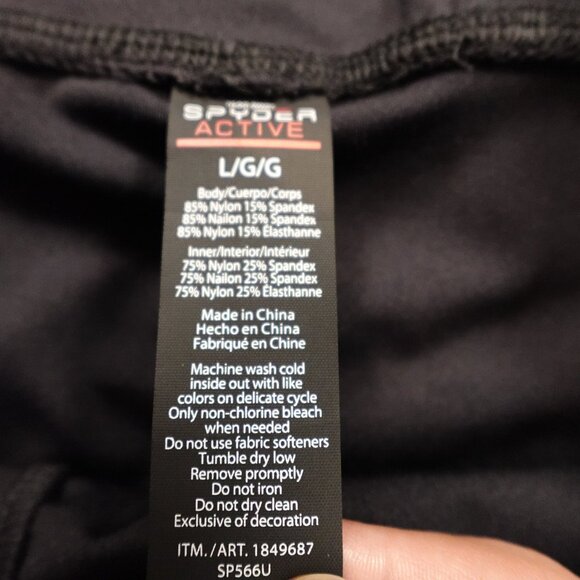 Spyder Active Running Shorts Women’s Large Black 3.5” Inseam Lightweight - Picture 3 of 12